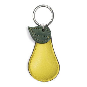 Leather Pear Key Ring