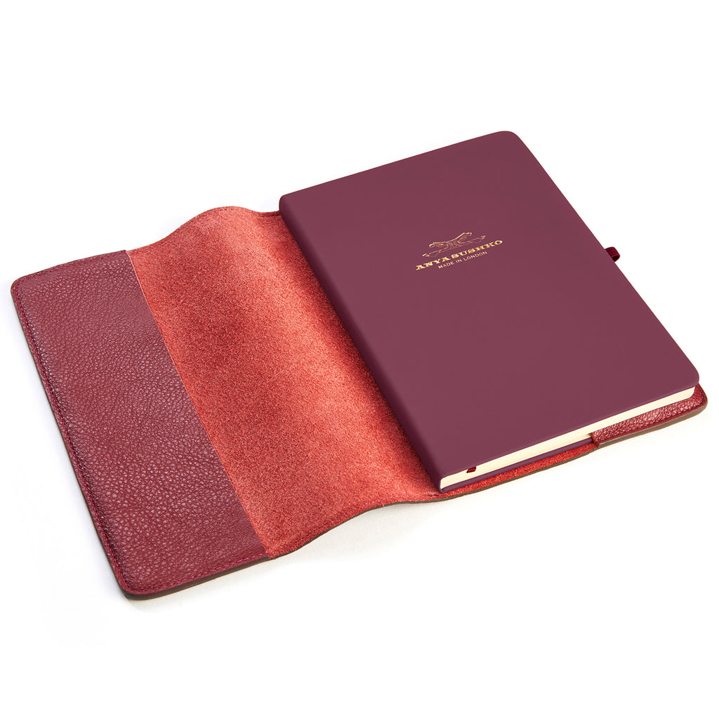 Open A5 Refillable Leather Journal